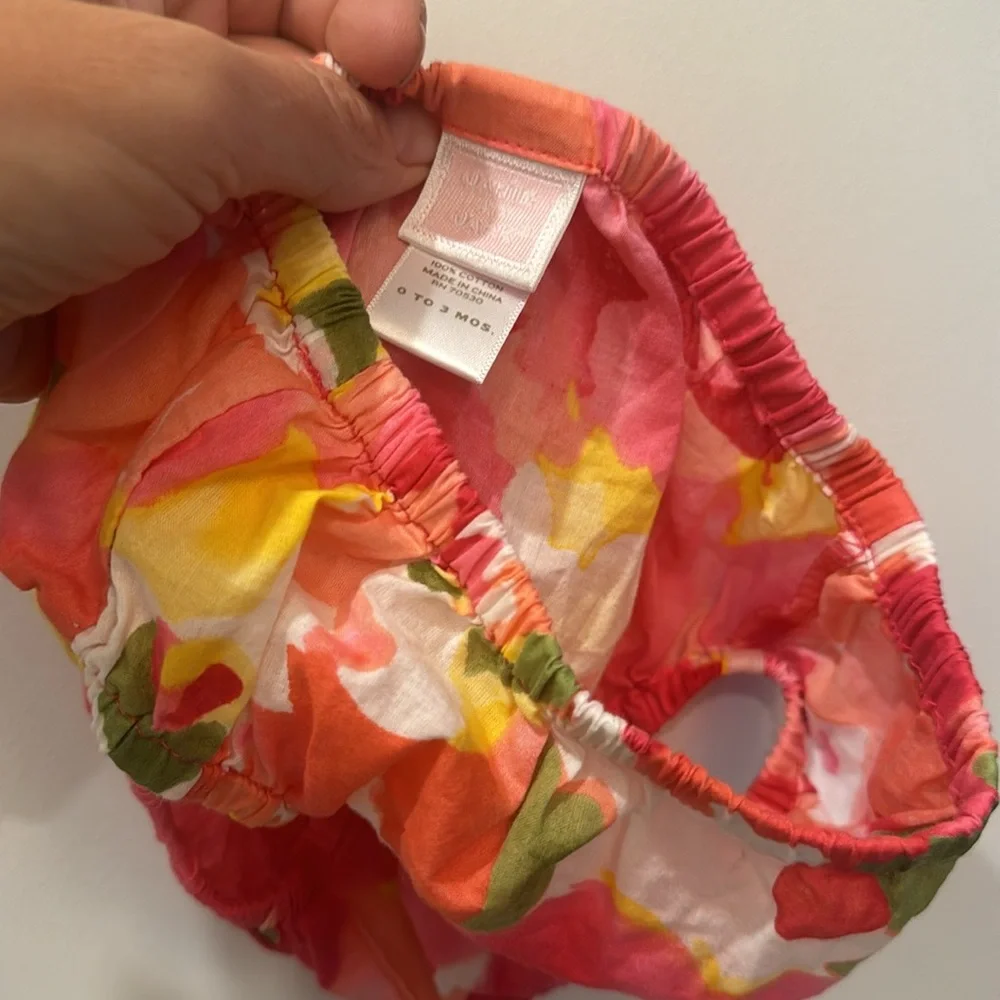 Janie and Jack adorable Baby 0-3 months old pink floral sundress